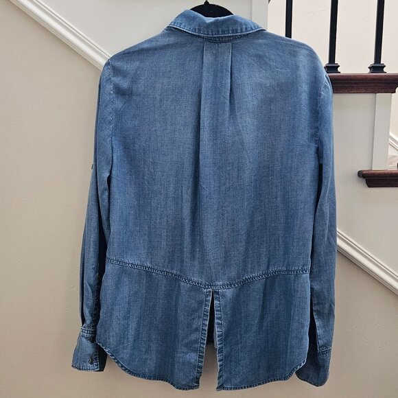 Anthropologie Cloth & Stone Western Coastal Chambray Shirt - Picture 4 of 6